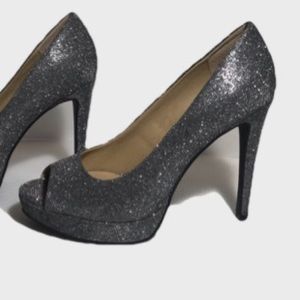 Pewter Chinese Laundry Heels NWOB